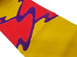 ふくれ織絞り抽象霞模様名古屋帯